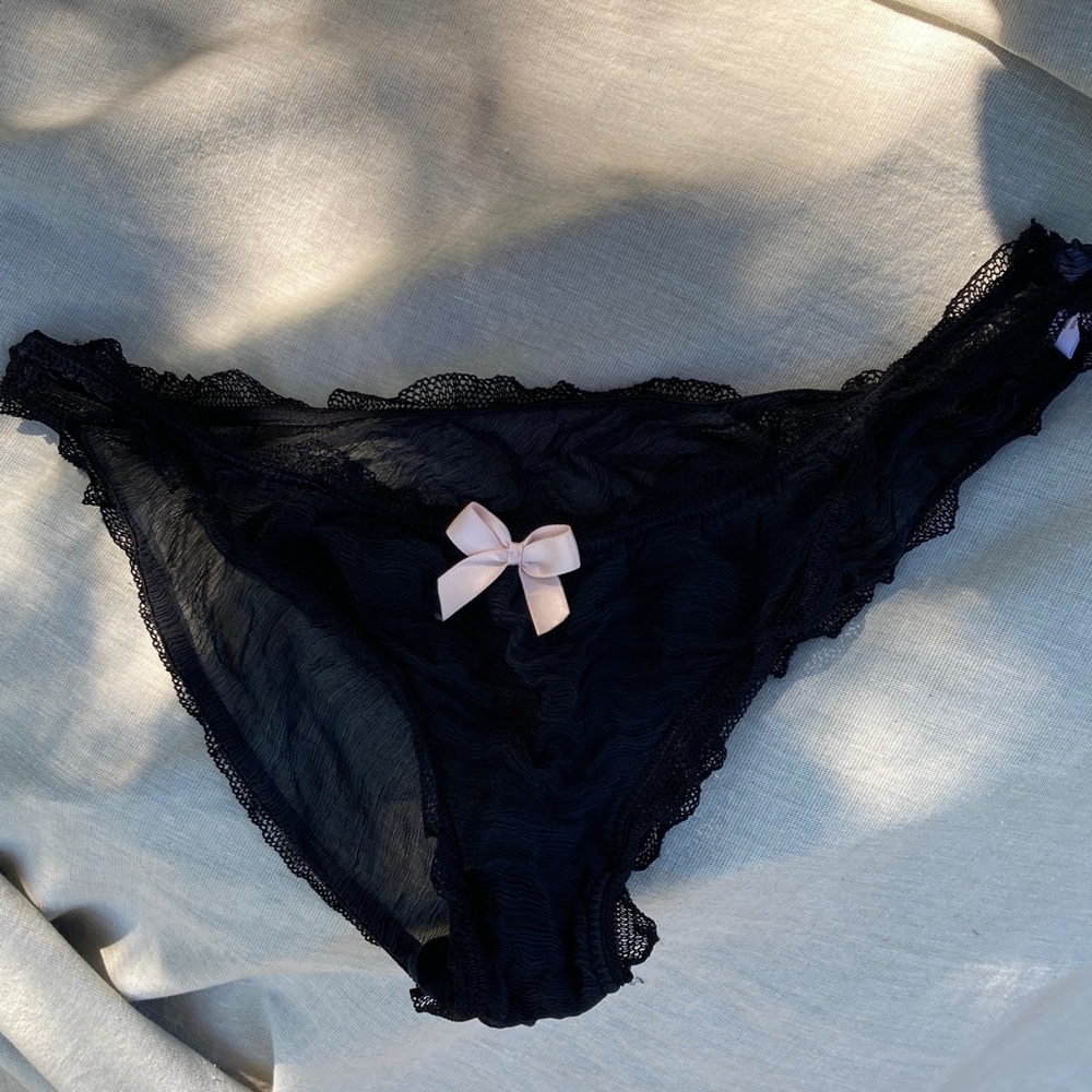 Mimi Holliday silk chiffon low rise bikini knickers XL